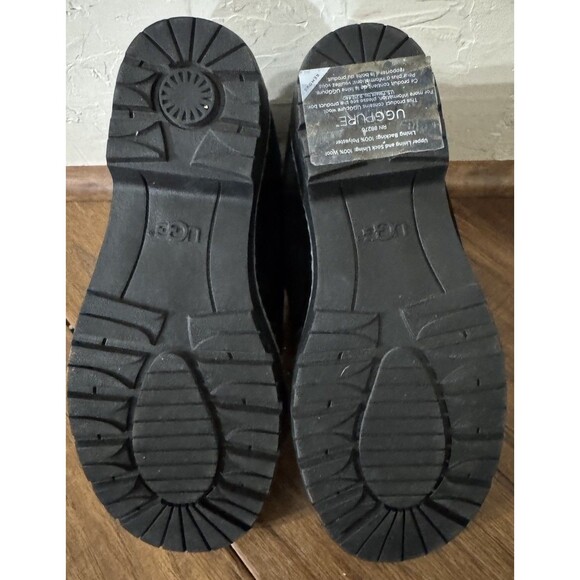 Y2K UGG Women's Kress Black Suede Waterproof Ankle Boots 1095147 Sz 6 Chunky OLD - Picture 9 of 9